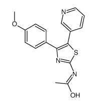 N-[4-(4-methoxyphenyl)-5-pyridin-3-yl-1,3-thiazol-2-yl]acetamide Structure