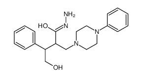 4-hydroxy-3-phenyl-2-[(4-phenylpiperazin-1-yl)methyl]butanehydrazide Structure