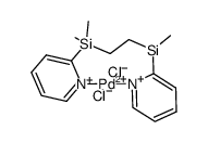 [PdCl2(1,2-bis(dimethyl(2-pyridyl)silyl)ethane)]结构式