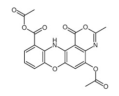 acetic 5-acetoxy-3-methyl-1-oxo-1,12-dihydro-[1,3]oxazino[5,4-a]phenoxazine-11-carboxylic anhydride Structure
