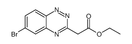 (6-Bromo-benzo[1,2,4]triazin-3-yl)-acetic acid ethyl ester结构式