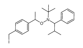 N-tert-butyl-O-[1-(4-iodomethyl-phenyl)-ethyl]-N-(2-methyl-1-phenyl-propyl)-hydroxylamine结构式