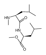 N-methyl leucyl leucine methyl ester Structure