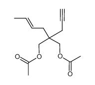 4,4-bis(acetoxymethyl)-7-octen-1-yne结构式