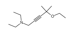 1-Diethylamino-4-ethoxy-4-methyl-pentin-(2)结构式