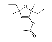 acetic acid-(2,5-diethyl-2,5-dimethyl-2,5-dihydro-[3]furyl ester)结构式