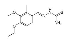 4-ethoxy-3-methoxy-2-methyl-benzaldehyde-thiosemicarbazone结构式