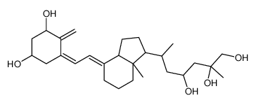 (2R,4S,6R)-6-[(1R,3aS,4Z,7aR)-4-[(2Z)-2-[(3S,5R)-3,5-dihydroxy-2-methylidenecyclohexylidene]ethylidene]-7a-methyl-2,3,3a,5,6,7-hexahydro-1H-inden-1-yl]-2-methylheptane-1,2,4-triol结构式
