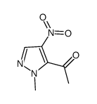 1-(1-methyl-4-nitro-1H-pyrazol-5-yl)ethanone结构式