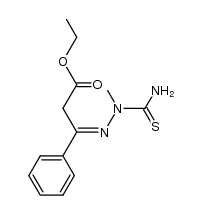 3-(2-methyl-thiosemicarbazono)-3-phenyl-propionic acid ethyl ester Structure