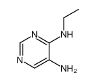 Pyrimidine, 5-amino-4-ethylamino- (6CI) structure