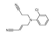 N-(β-cyanoethyl)-N-(o-chlorophenyl)-4-amino-2-butenenitrile Structure