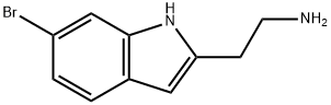 2-(6-溴-1H-吲哚-2-基)乙-1-胺结构式
