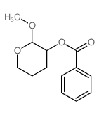 2H-Pyran-3-ol,tetrahydro-2-methoxy-, 3-benzoate, (2S,3R)- Structure
