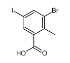 3-溴-5-碘-2-甲基苯甲酸结构式