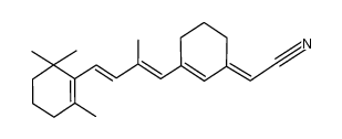 2-(3-((1E,3E)-2-methyl-4-(2,6,6-trimethylcyclohex-1-en-1-yl)buta-1,3-dien-1-yl)cyclohex-2-en-1-ylidene)acetonitrile Structure