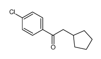 1-(4-chlorophenyl)-2-cyclopentylethanone结构式