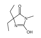 5,5-diethyl-3-methylimidazolidine-2,4-dione结构式