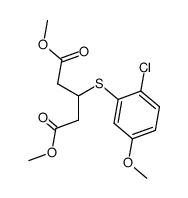 dimethyl 3-((2-chloro-5-methoxyphenyl)thio)pentanedioate结构式