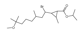 isopropyl 2-(1-bromo-7-methoxy-3,7-dimethyloctyl)-3-methylcyclopropanecarboxylate Structure