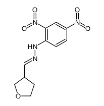 tetrahydro-furan-3-carbaldehyde-(2,4-dinitro-phenylhydrazone)结构式