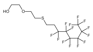 2-[2-(3,3,4,4,5,5,6,6,7,7,8,8,8-tridecafluorooctylsulfanyl)ethoxy]ethanol structure