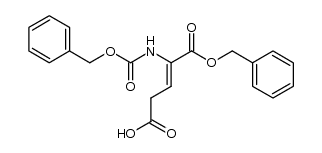 N-benzyloxycarbonyl-α-benzyl-(Z)-α,β-dehydroglutamate Structure