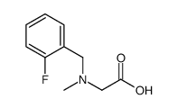 N-(2-fluorobenzyl)-N-methylglycine(SALTDATA: HCl)结构式