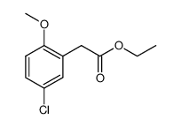 (5-CHLORO-2-METHOXY-PHENYL)-ACETIC ACID ETHYL ESTER Structure