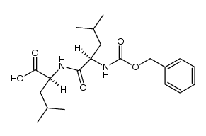 [N2-(Benzyloxycarbonyl)-D-leucyl]-L-leucine结构式