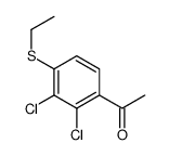 1-(2,3-dichloro-4-ethylsulfanylphenyl)ethanone Structure