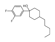 1-(3,4-difluorophenyl)-4-pentylcyclohexan-1-ol结构式