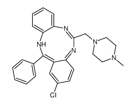 2-chloro-6-[(4-methylpiperazin-1-yl)methyl]-13-phenyl-12H-benzo[d][1,3,7]benzotriazonine结构式
