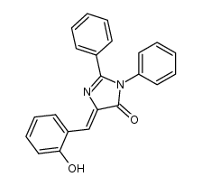 (Z)-4-(2-hydroxybenzylidene)-1,2-diphenyl-1H-imidazol-5(4H)-one结构式