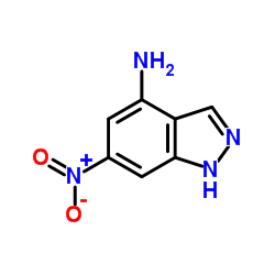 6-Nitro-1H-indazol-4-amine结构式