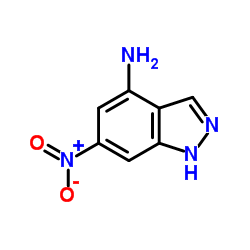 6-Nitro-1H-indazol-4-amine structure