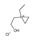 2-(1-ethylaziridin-1-ium-1-yl)ethanol,chloride Structure