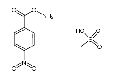 O-(4-nitrobenzoyl)hydroxylamine methanesulfonic acid salt Structure