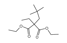 ethyl-neopentyl-malonic acid diethyl ester Structure