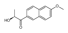 (S)-(-)-2-Hydroxy-1-(6-methoxy-2-naphthyl)-1-propanone结构式