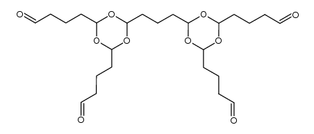 4,4',4'',4'''-(6,6'-(propane-1,3-diyl)bis(1,3,5-trioxane-6,4,2-triyl))tetrabutanal结构式