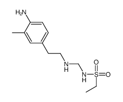N-[[2-(4-amino-3-methylphenyl)ethylamino]methyl]ethanesulfonamide结构式