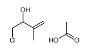 acetic acid,1-chloro-3-methylbut-3-en-2-ol结构式
