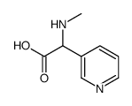 3-Pyridineaceticacid,alpha-(methylamino)-(9CI) Structure