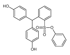 bis(4-hydroxyphenyl)(2-(phenoxysulfonyl)phenyl)methane结构式