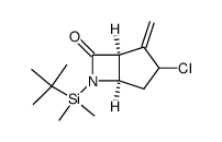 (1S,5R)-6-(tert-Butyl-dimethyl-silanyl)-3-chloro-2-methylene-6-aza-bicyclo[3.2.0]heptan-7-one结构式