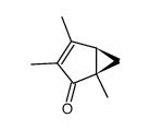 (1R,5R)-1,3,4-trimethylbicyclo[3.1.0]hex-3-en-2-one结构式