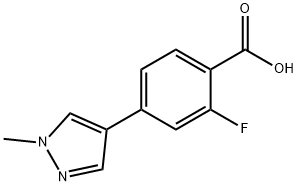 2-氟-4-(1-甲基-1H-吡唑-4-基)苯甲酸图片