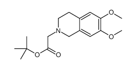 2-Methyl-2-propanyl (6,7-dimethoxy-3,4-dihydro-2(1H)-isoquinoliny l)acetate结构式