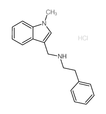 (1-Methyl-1H-indol-3-ylmethyl)-phenethyl-amine hydrochloride结构式